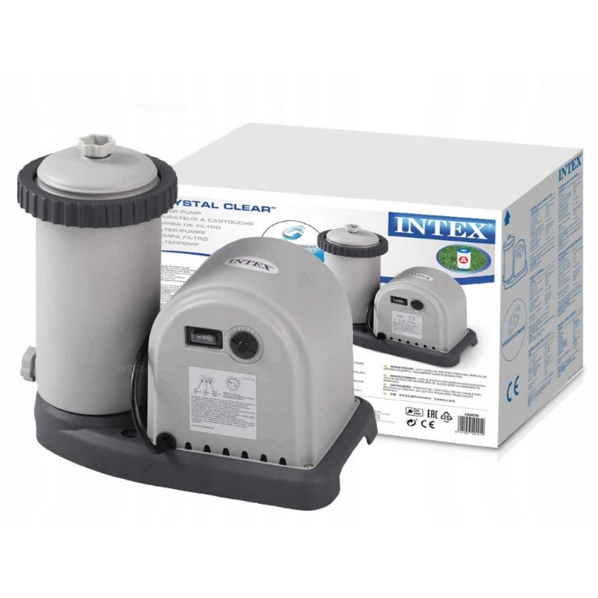 Насос-фильтр картриджный 9462 л/ч для бассейнов 244-549 см INTEX 28634 Насос-фильтр картриджный 9462 л/ч для бассейнов 244-549 см INTEX 28634