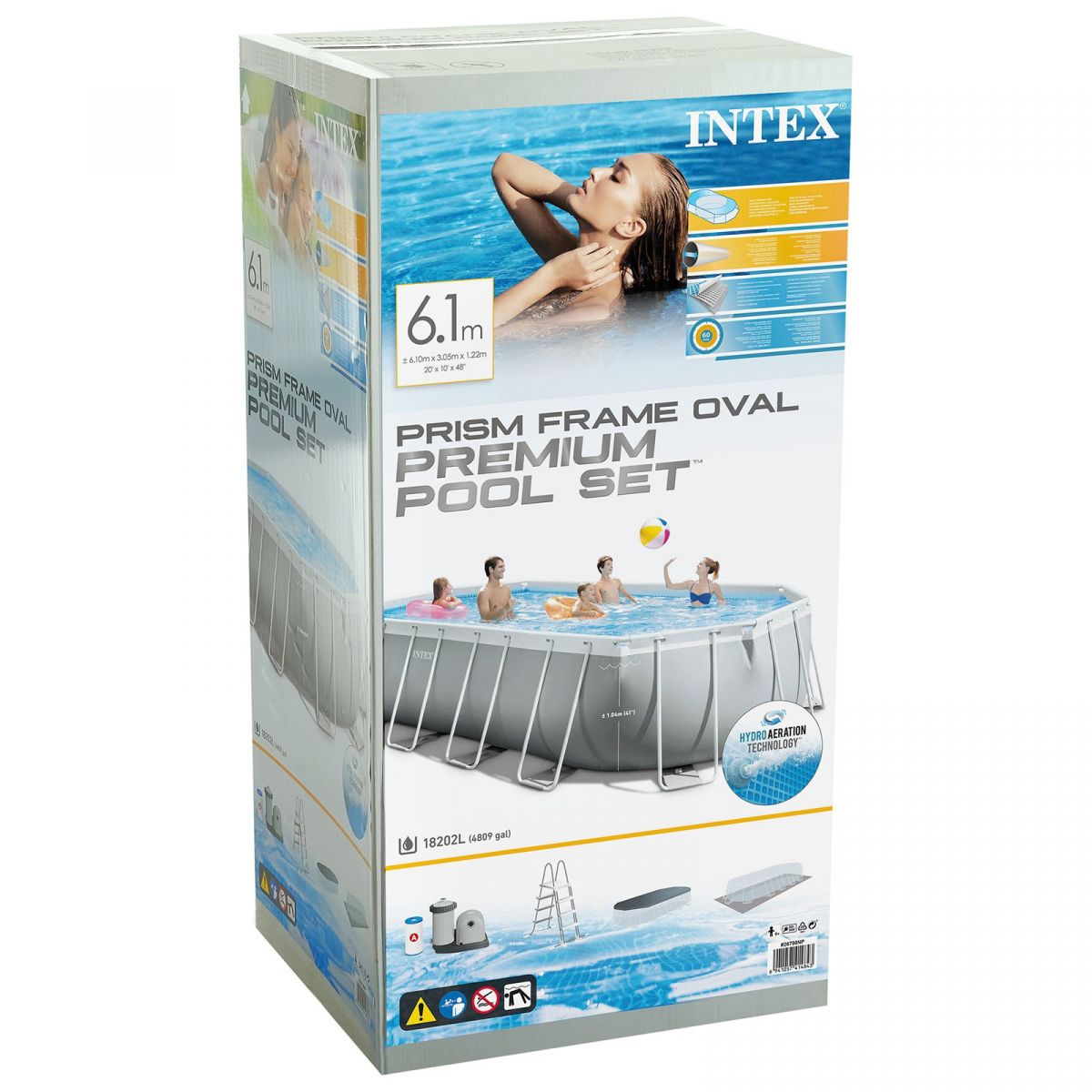 Бассейн каркасный 610x305x122 см с аксессуарами прямоугольный, INTEX 26798NP Бассейн каркасный 610x305x122 см с аксессуарами прямоугольный, INTEX 26798NP