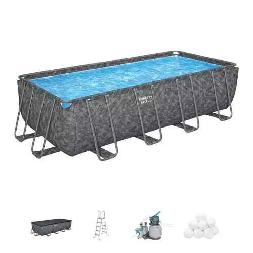 Каркасный бассейн 549x274x122 см с аксессуарами, прямоугольный, BESTWAY 561KA